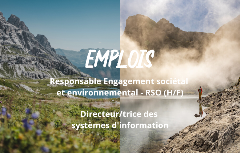 Emplois: Directeur/trice des systèmes d'information & Responsable Engagement sociétal et environnemental Emplois: Directeur/trice des systèmes d'information & Responsable Engagement sociétal et environnemental