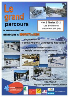 Grand parcours raquette � neige 2012