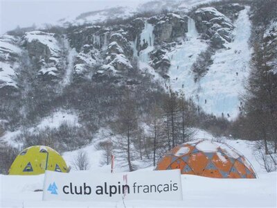 camp de base avec le partenaire PIEPS