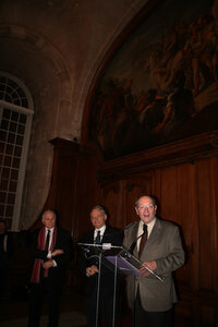 Re�us par le Maire � l'abbaye aux hommes