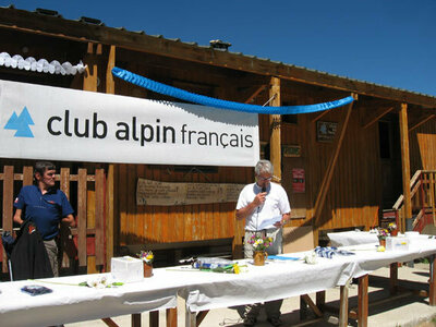 Inauguration du refuge de l'Etendard- Bernard Mudry, Pr�sident de la FFCAM