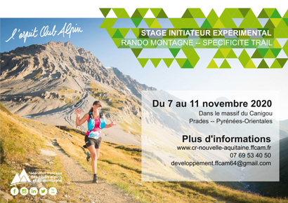 Stage initiateur trail Canigou Stage initiateur trail Canigou