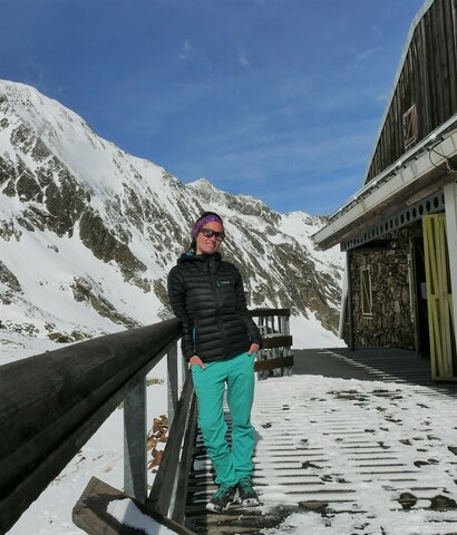 Andréa Ribout au refuge du Pinet Andréa Ribout au refuge du Pinet