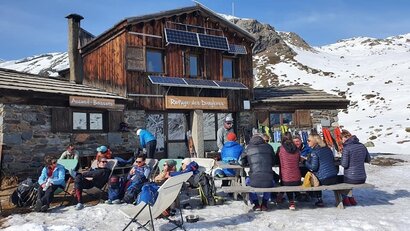 Refuge des Drayères en hiver Refuge des Drayères en hiver