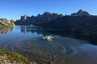 Baignade dans les lacs de la Clarée Baignade dans les lacs de la Clarée